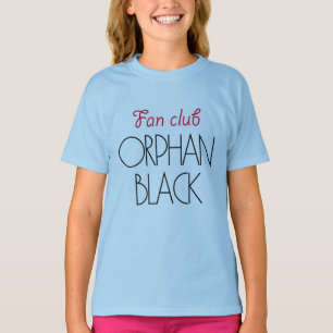 T-shirt Club de fan noir orphelin