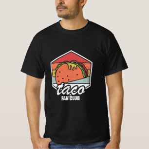 T-shirt club de fans de tacos tacos rétro cuisine mexicain