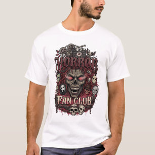 T-shirt Club de fans d'horreur Halloween Visage démoniaque
