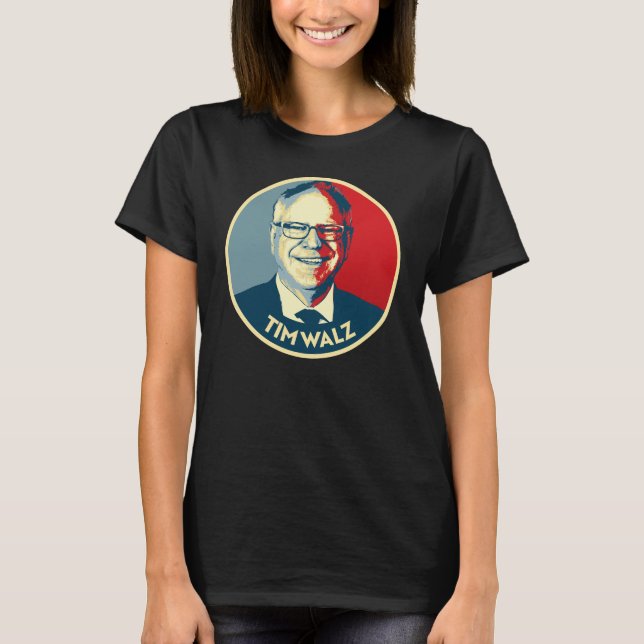 T-shirt Club de fans Tim Walz (Devant)