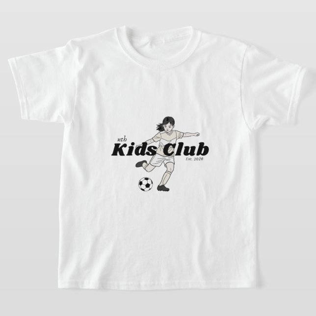 t-shirt club de foot pour filles (Poser)