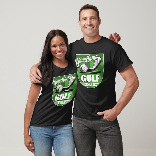 T-shirt Club de golf NAME Pro Golfeur Joueur Personnalisé  (Unisexe)