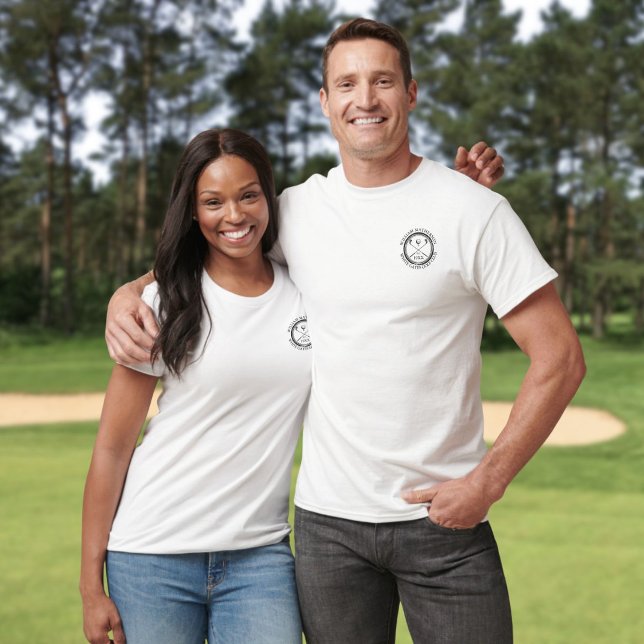 T-shirt Club de golf sur mesure Nom Classic Personnalisé (Custom Golf Club Name Classic Personalized T-Shirt)
