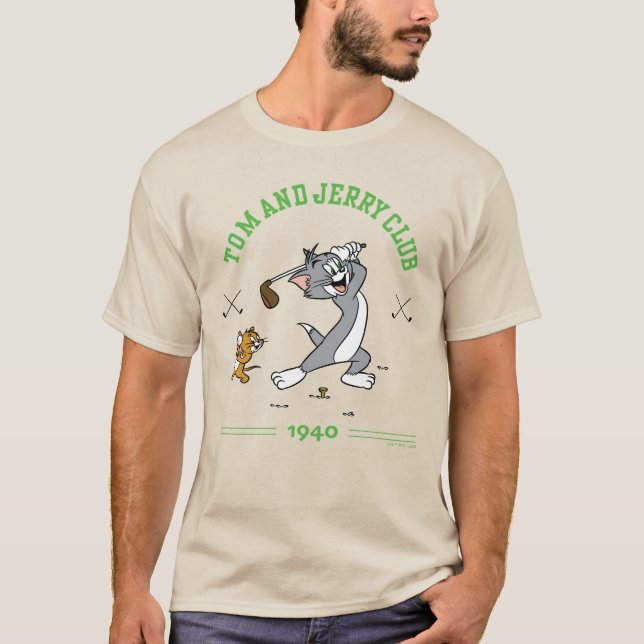 T-shirt Club de golf Tom & Jerry 1940 (Devant)