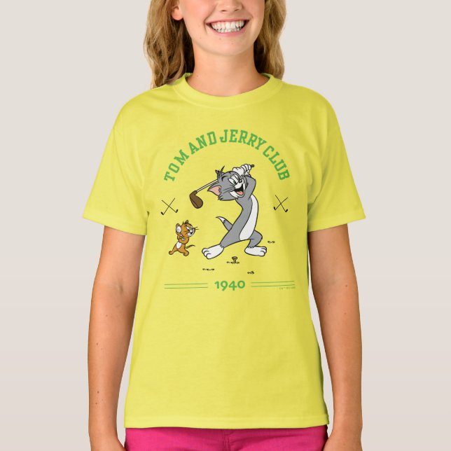 T-shirt Club de golf Tom & Jerry 1940 (Devant)