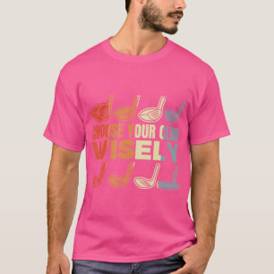 T-shirt Club De Golf Vintage Rétro Conception Pour Golfer 