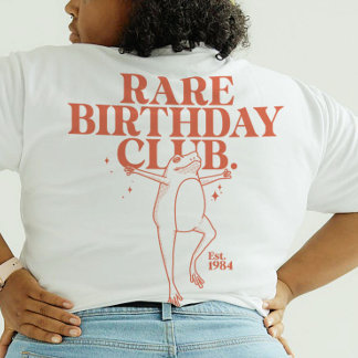 T-shirt Club de l'anniversaire rare Grenouille à saut pers
