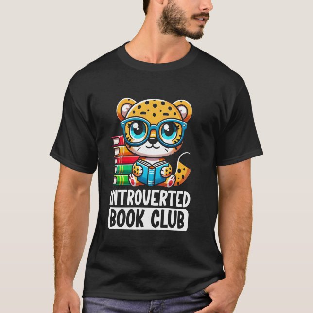 T-shirt Club de lecture introverti amateur de lecture Guép (Devant)