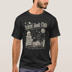 T-shirt Club de lecture rétro Salem Livre drôle sorcière l