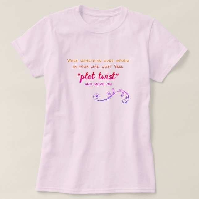 T-shirt Club de livres humoristiques Plot Twist (Design devant)