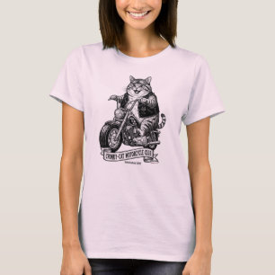 T-shirt Club de moto Chonky-Cat
