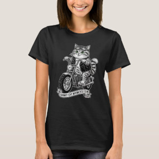T-shirt Club de moto Chonky-Kitten
