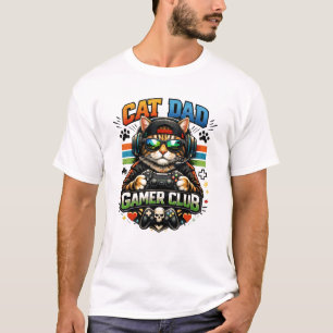 T-shirt Club de papa joueur de chat drôle Fête des Père