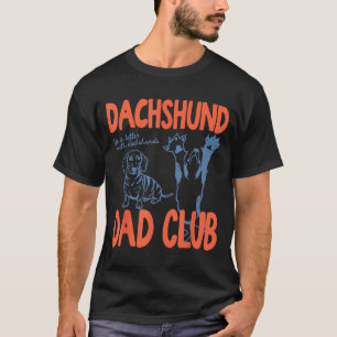 T-shirt Club de papa teckel La vie est meilleure avec teck