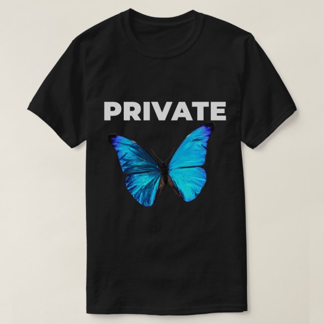 T-shirt Club de papillons privés Worldwide Europe Earth (Design devant)