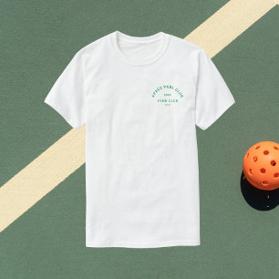 T-shirt Club de pickleball Après PKBL Crest vert pour homm