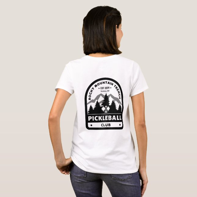 T-shirt Club de Pickleball des Rocheuses (Dos entier)