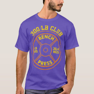 T-shirt Club De Presse De Banc De 300 Livres Gym