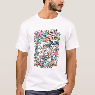 T-shirt Club de professeur magique de licorne Kawaii Marke