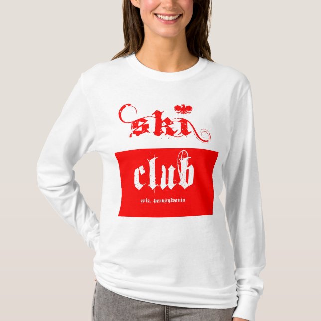 T-shirt club de ski polonais (Devant)