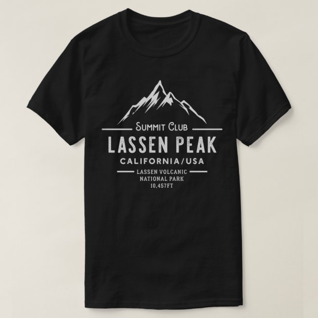 T-shirt Club de sommet de Lassen Lassen Volcanic National (Design devant)