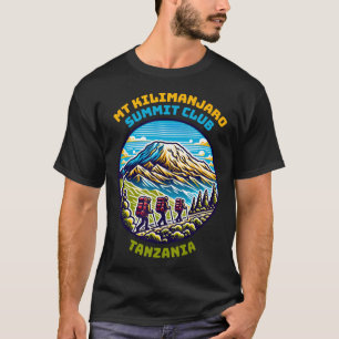 T-shirt Club de sommet du mont Kilimanjaro Tanzanie point