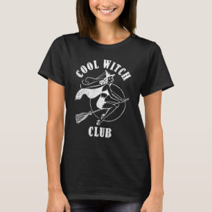 T-shirt Club de sorcière cool Halloween sorcière rétro sor