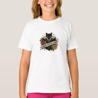 T-shirt Club de sorcière de livre Chat Logo