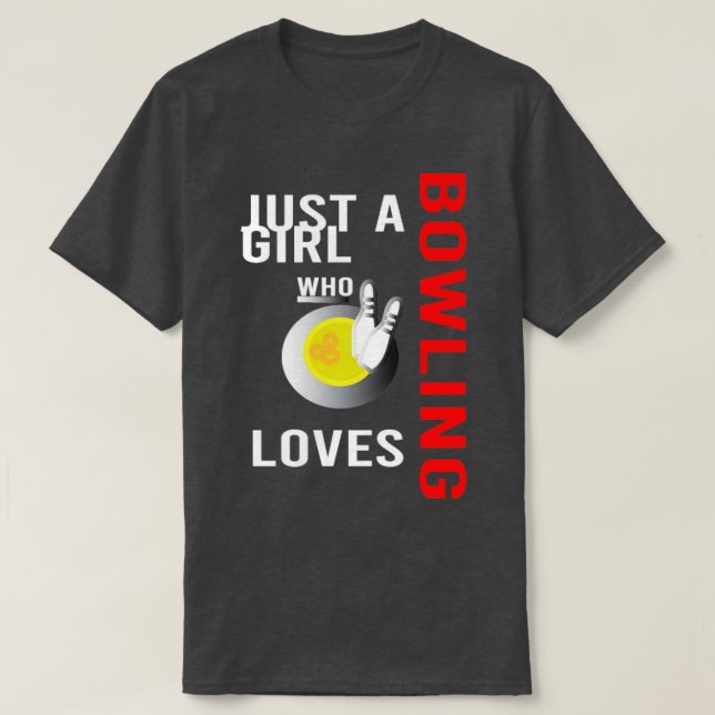 T-shirt club de sport de bowler à neuf épingles ligue de b (Design devant)