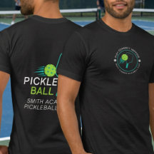Club de sports de pickleball vert noir simple mode