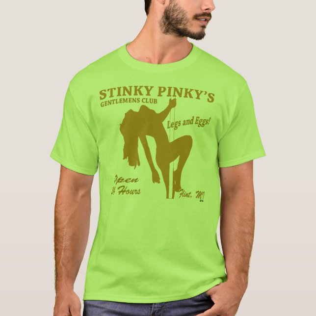 T-SHIRT CLUB DE STRIPTEASE PINKY STINKY (Devant)