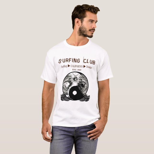 T-shirt Club de Surf (Devant entier)