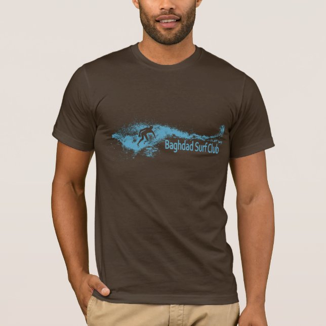 T-shirt Club de surf de Bagdad (Devant)