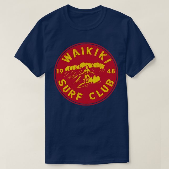 T-shirt Club de Surf Waikiki 1948 (Design devant)