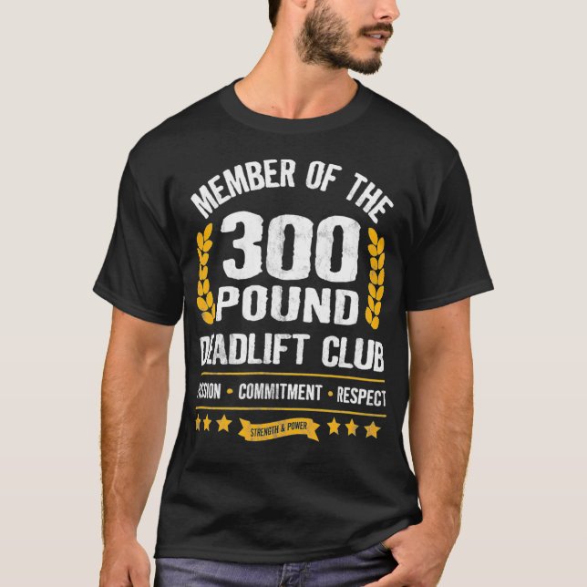 T-shirt Club de transport rapide de 300 livres Strong Men  (Devant)
