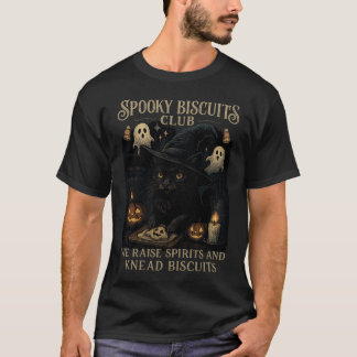 T-shirt Club des biscuits effrayants Chat Halloween Drôle