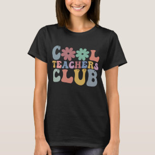 T-shirt Club des Enseignants Cool Rétro Groovy Retour à l'