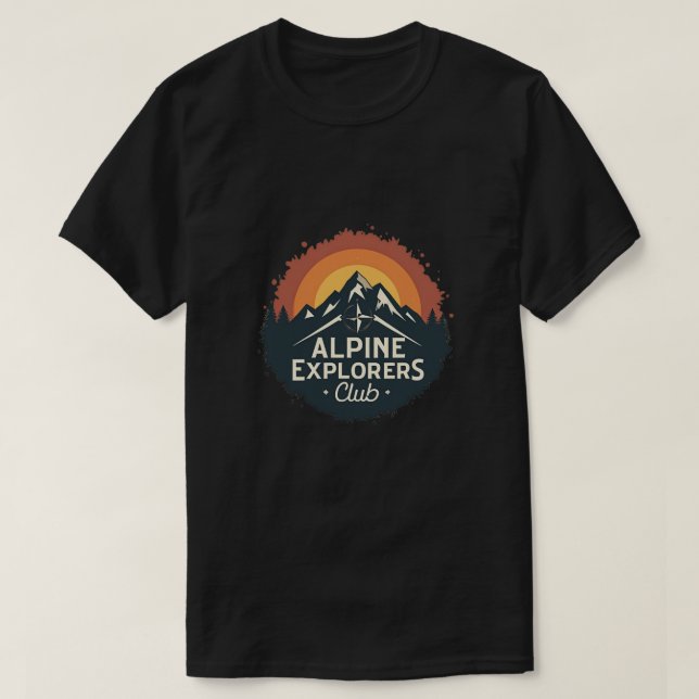 T-shirt Club des explorateurs alpins (Design devant)