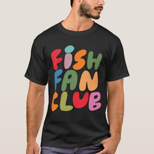 T-shirt Club des fans de poissons (Version B) (Devant)