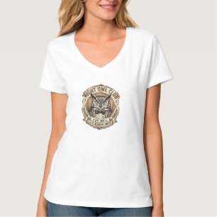T-shirt Club des Hiboux de Nuit Lecteurs Tardifs Unis Cres