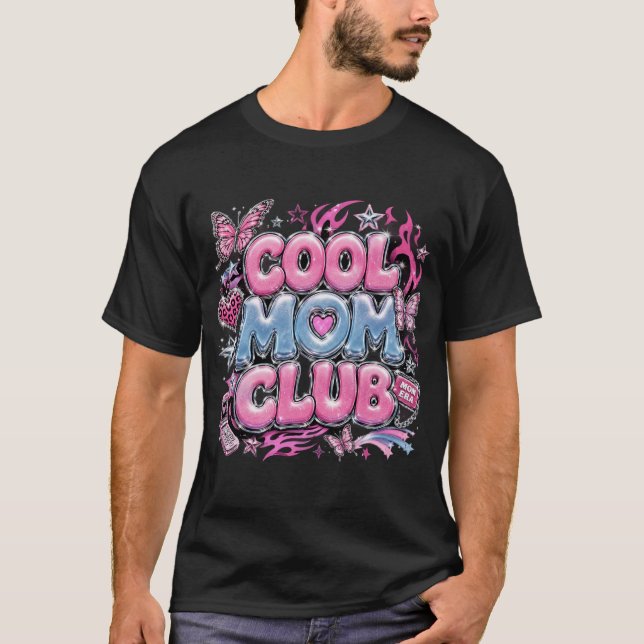 T-shirt club des mamans cool (Devant)