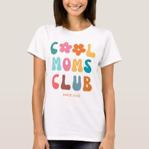 T-shirt Club des mamans Cool rétro moderne Vintage Super