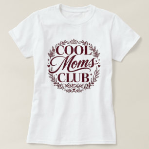 T-shirt CLUB des mamans cool Typographie moderne