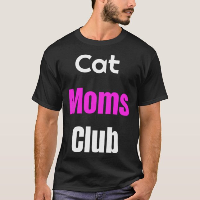 T-shirt Club des mamans de chats (Devant)