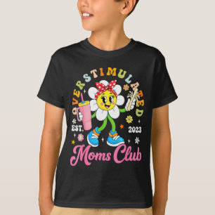 T-shirt Club des mamans surstimulees est 2023 rétro daisy