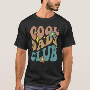 T-shirt Club des papas cool Groovy visage souriant drôle F