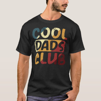 T-shirt Club des papas cool vintage graphique rétro en dét