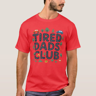 T-shirt Club des papas fatigués Piste de course 2 côtés su