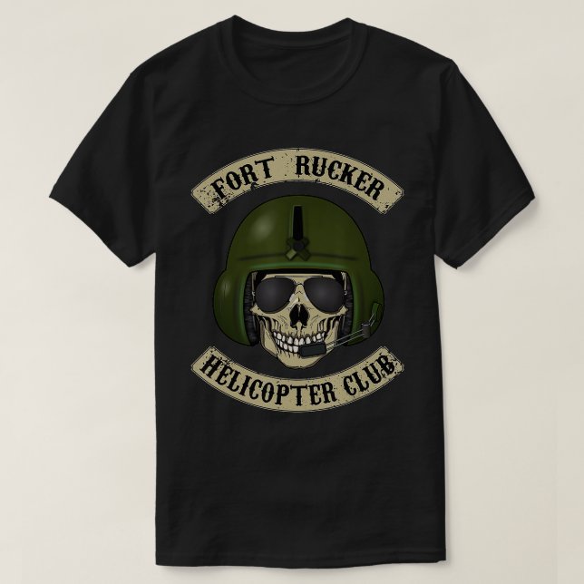 T-shirt Club d'hélicoptères Fort Rucker T 347 (Design devant)