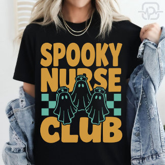 T-shirt Club d'infirmières effrayantes Halloween Équipe de